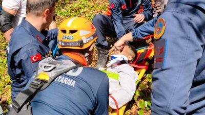 SAMSUN (AA) – Samsun'un Atakum ilçesinde kayalık alana düşen kişi