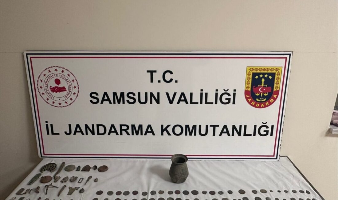 SAMSUN (AA) – Samsun'un Terme ilçesinde düzenlenen tarihi eser operasyonunda
