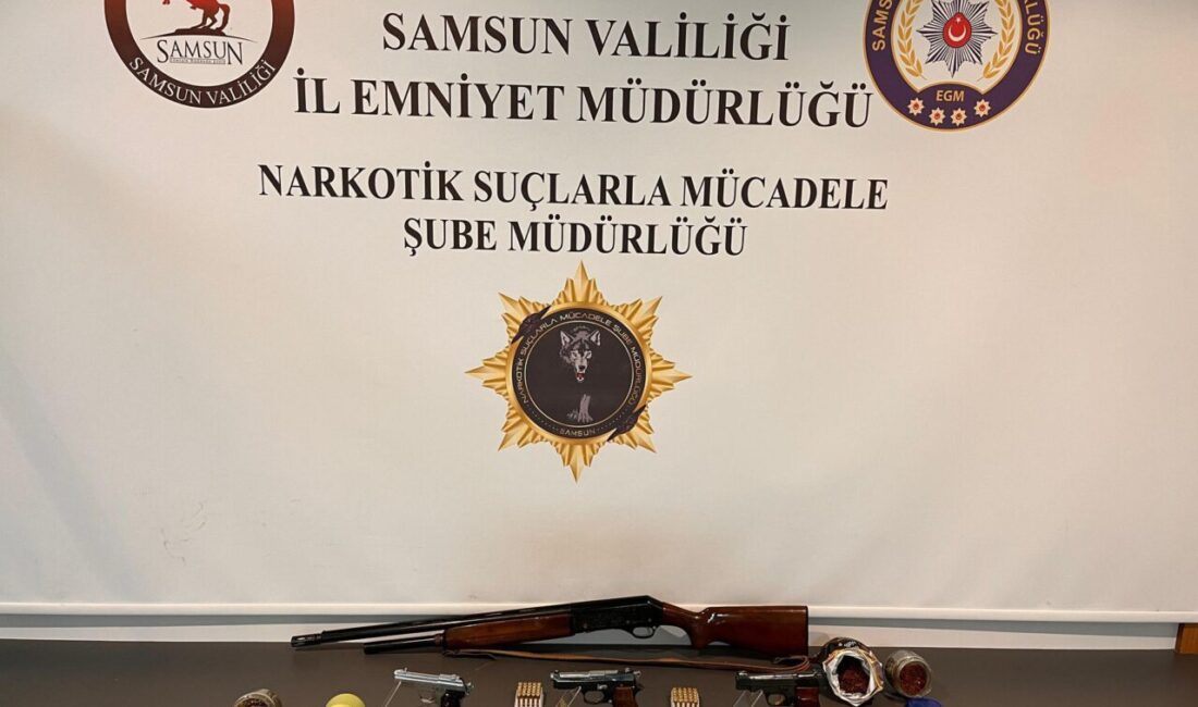 SAMSUN (AA) – Samsun'un İlkadım ilçesinde düzenlenen operasyonda uyuşturucu madde