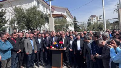 KAHRAMANMARAŞ (AA) – Eğitim-Bir-Sen Genel Başkanı Ali Yalçın ile Türk