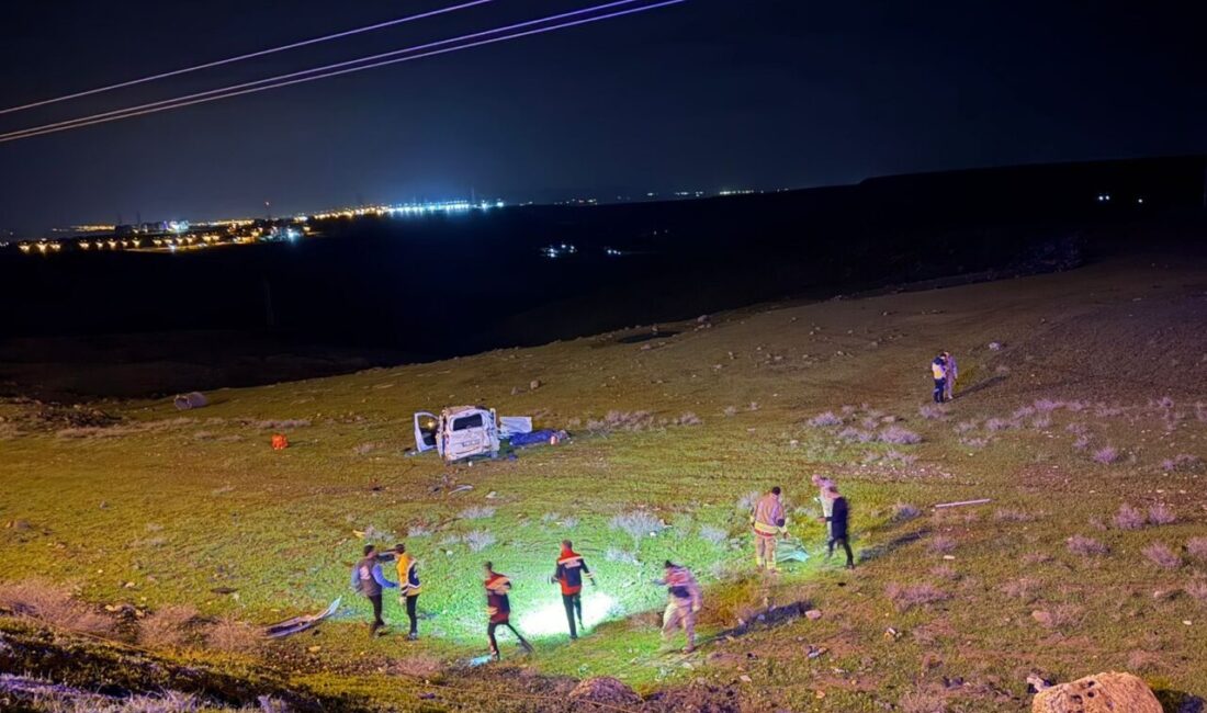 ŞIRNAK (AA) – Şırnak'ın Cizre ilçesinde hafif ticari aracın şarampole