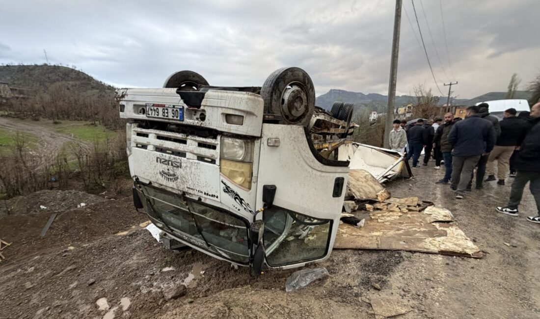 ŞIRNAK (AA) – Şırnak'ın Uludere ilçesinde kamyonetin yayaya çarpıp devrilmesi