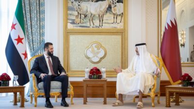 ŞAM (AA) – Suriye Cumhurbaşkanı Ahmed Şara, Katar’ın başkenti Doha'da