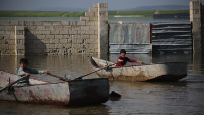 İDLİB (AA) – Suriye’nin kuzeybatısındaki İdlib vilayetinde şiddetli yağışların yol