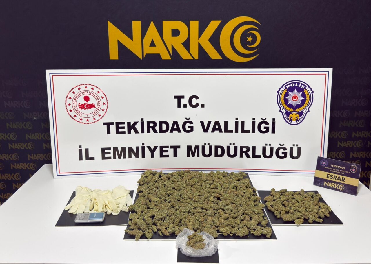 TEKİRDAĞ (AA) – Tekirdağ'da düzenlenen uyuşturucu operasyonlarında gözaltına alınan 15