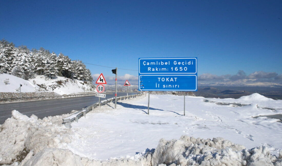 TOKAT (AA) – Tokat-Sivas kara yolunda etkili olan yağışın ardından