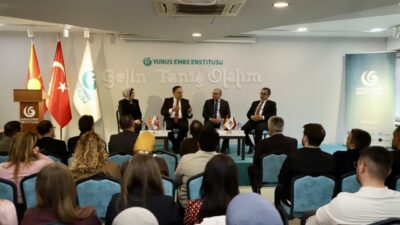 ÜSKÜP (AA) – Kuzey Makedonya'nın başkenti Üsküp'te "Şairler Sultanı Baki