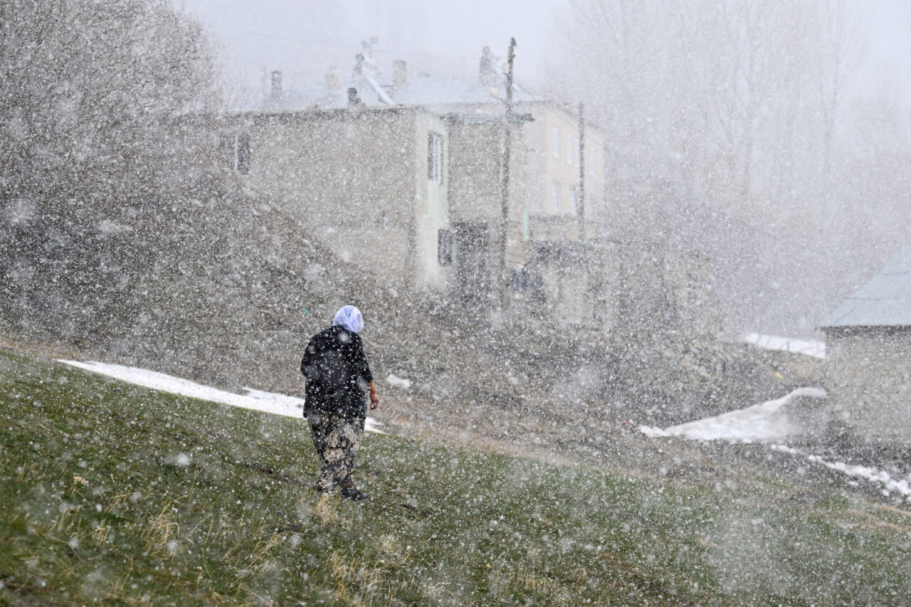 VAN (AA) – Van'ın Çatak ilçesinin yüksek kesimlerinde etkili olan