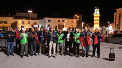 YOZGAT (AA) – İsrail'in Küresel Sumud Filosu'na saldırısı, Yozgat'ta protesto