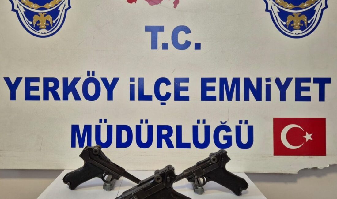 YOZGAT (AA) – Yozgat'ın Yerköy ilçesinde ruhsatsız silah taşıdığı gerekçesiyle