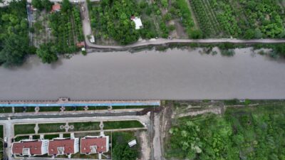 AMASYA (AA) – Amasya'da etkili olan sağanak nedeniyle su altında