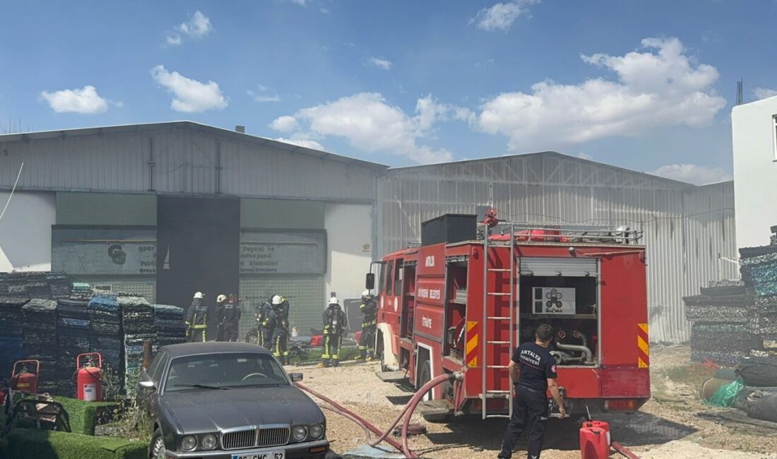ANTALYA (AA) – Antalya'nın Aksu ilçesinde bir geri dönüşüm fabrikasında