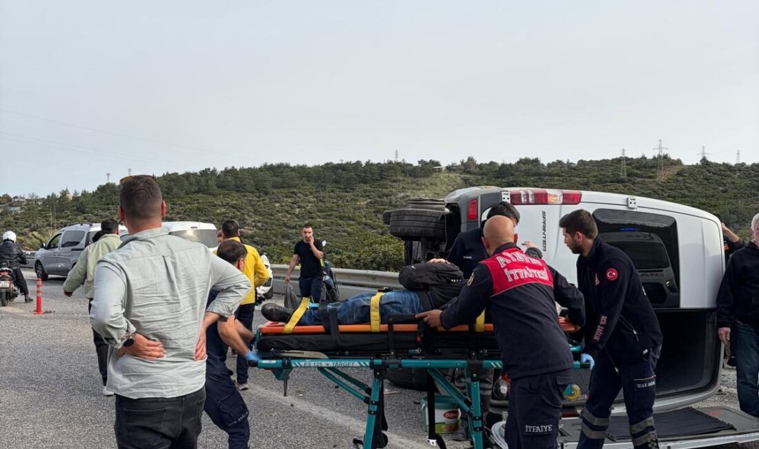 AYDIN (AA) – Aydın'ın Kuşadası ilçesinde otomobille minibüsün çarpışması sonucu