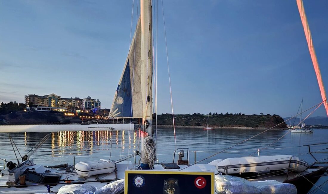 AYDIN (AA) – Aydın'ın Didim ilçesinde yelkenli teknede 186 kilo