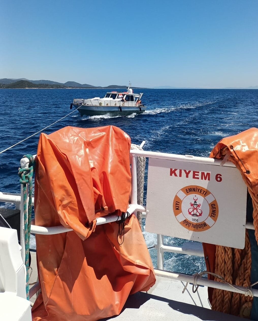 MUĞLA (AA) – Muğla'nın Bodrum ilçesinde makine arızası nedeniyle sürüklenen