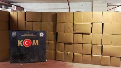 BURSA (AA) – Bursa'da polisin kaçakçılık operasyonunda 3 milyon 105