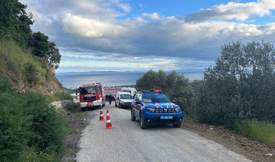 ÇANAKKALE (AA) – Çanakkale’nin Ayvacık ilçesinde otomobiliyle uçuruma düşen kadın