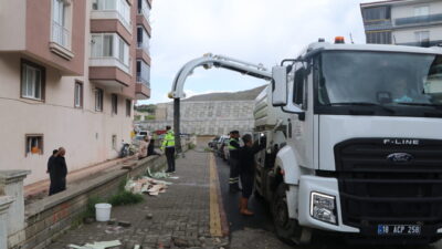 ÇANKIRI (AA) – Çankırı'da dün etkili olan sağanak nedeniyle su