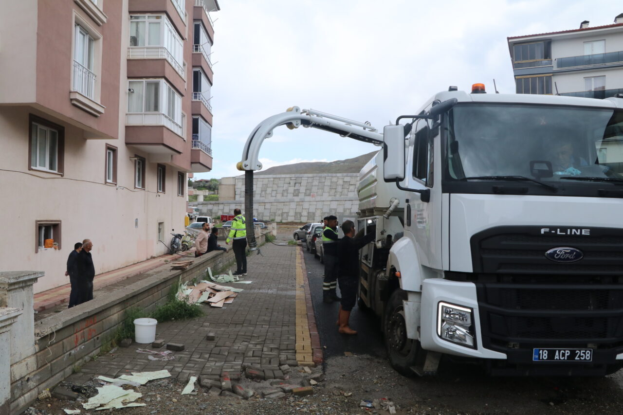 ÇANKIRI (AA) – Çankırı'da dün etkili olan sağanak nedeniyle su