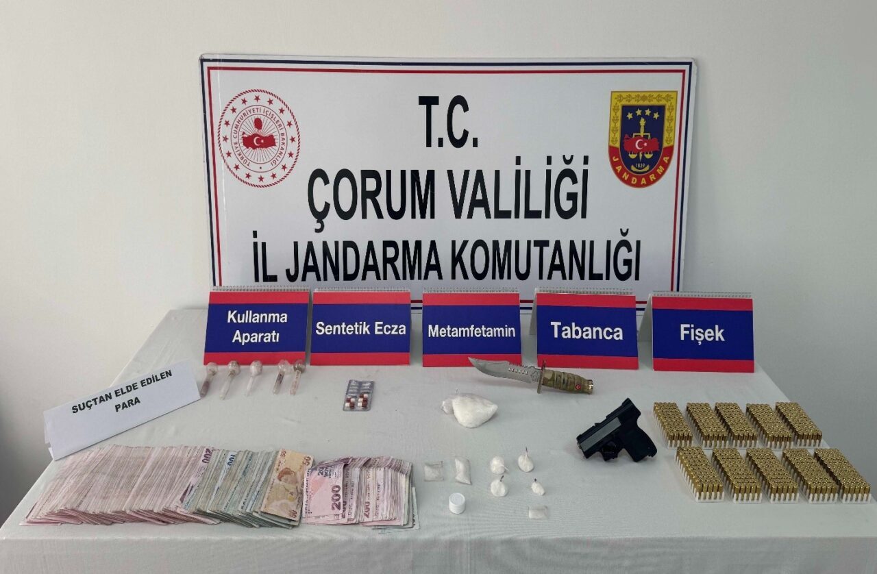 ÇORUM (AA) – Çorum'da bir suç örgütüne yönelik operasyonda gözaltına
