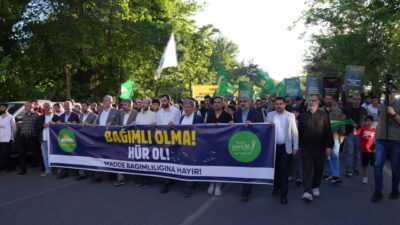 DİYARBAKIR (AA) – Diyarbakır'da, HÜDA PAR tarafından "Madde bağımlılığına hayır"