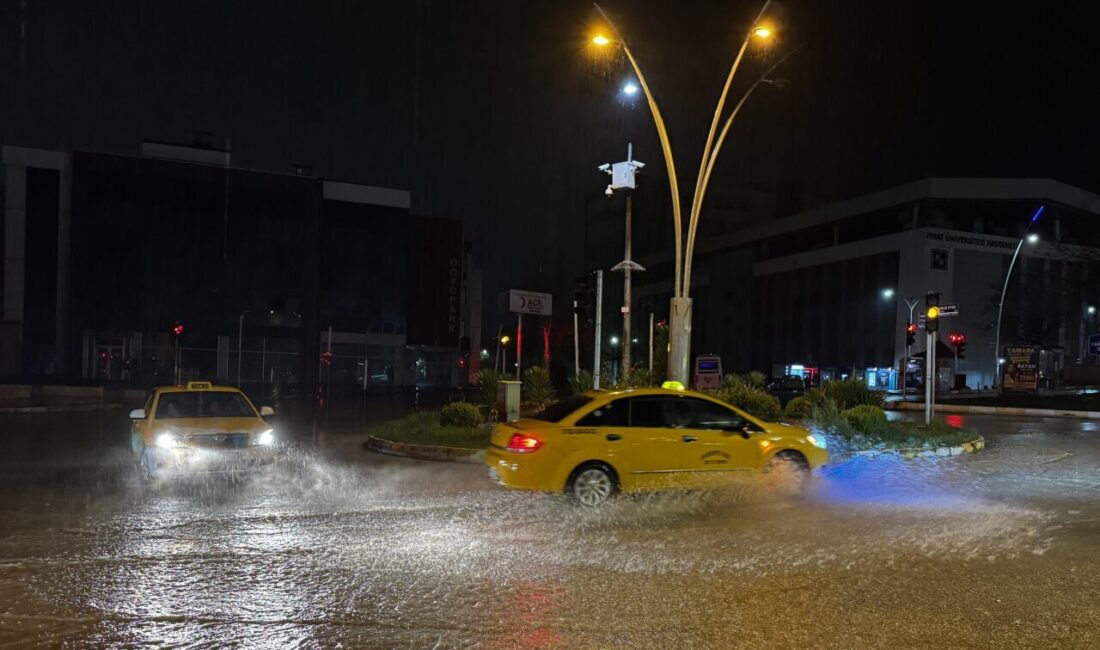 ELAZIĞ (AA) – Elazığ'da sağanak hayatı olumsuz etkiledi. Kent genelinde