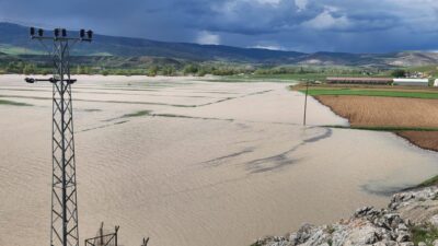 ERZİNCAN (AA) – Erzincan'da, sağanağın etkisiyle Karasu Nehri'nin taşması sonucu