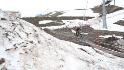 ERZURUM (AA) – Erzurum'daki Palandöken Dağı'nda Downhill Türkiye Şampiyonası yapıldı.