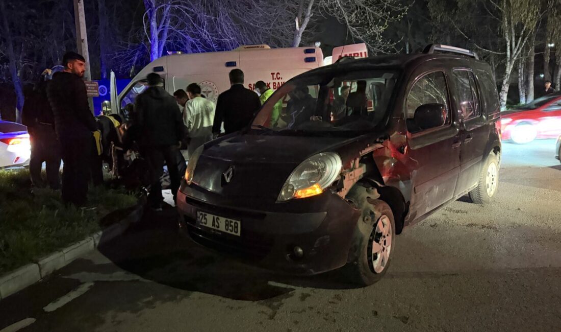 ERZURUM (AA) – Erzurum'da hafif ticari araçla çarpışan motosikletin sürücüsü