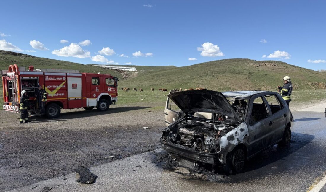 ERZURUM (AA) – Erzurum'da seyir halindeyken alev alan otomobil kullanılamaz