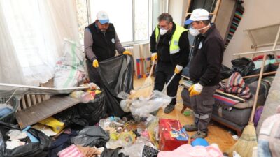 ESKİŞEHİR (AA) – Eskişehir'in Odunpazarı ilçesinde bir binadaki daireden belediye