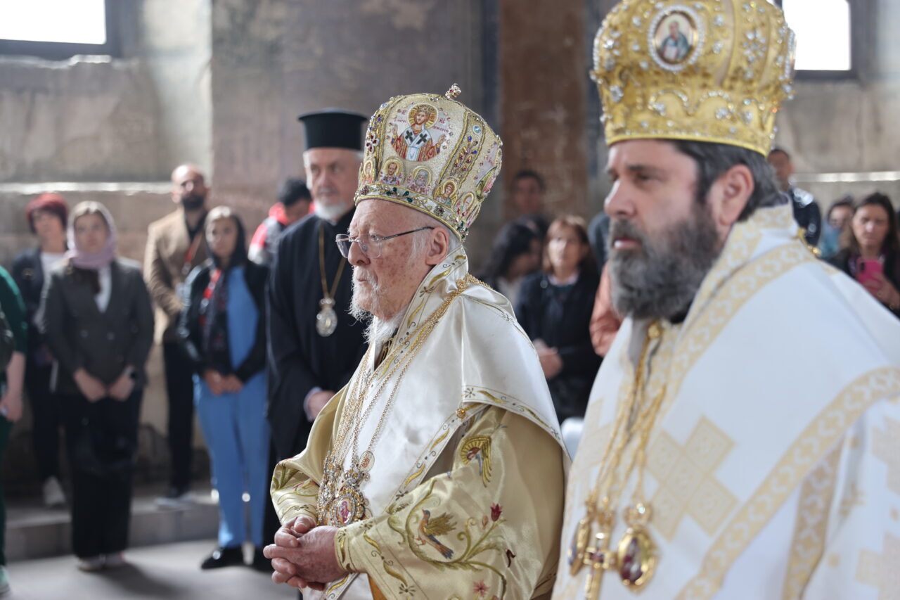 NEVŞEHİR (AA) – Fener Rum Patriği Bartholomeos, Nevşehir'in Derinkuyu ilçesindeki