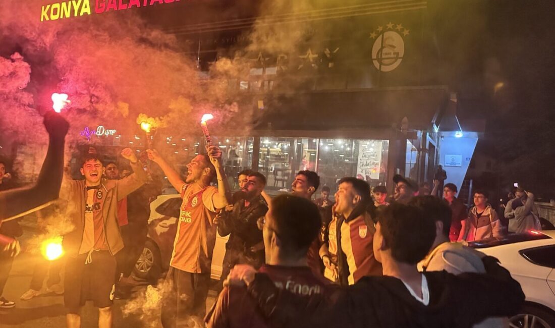 KONYA (AA) – Konya'da sarı-kırmızılı taraftarlar, Galatasaray'ın Trendyol Süper Lig'de