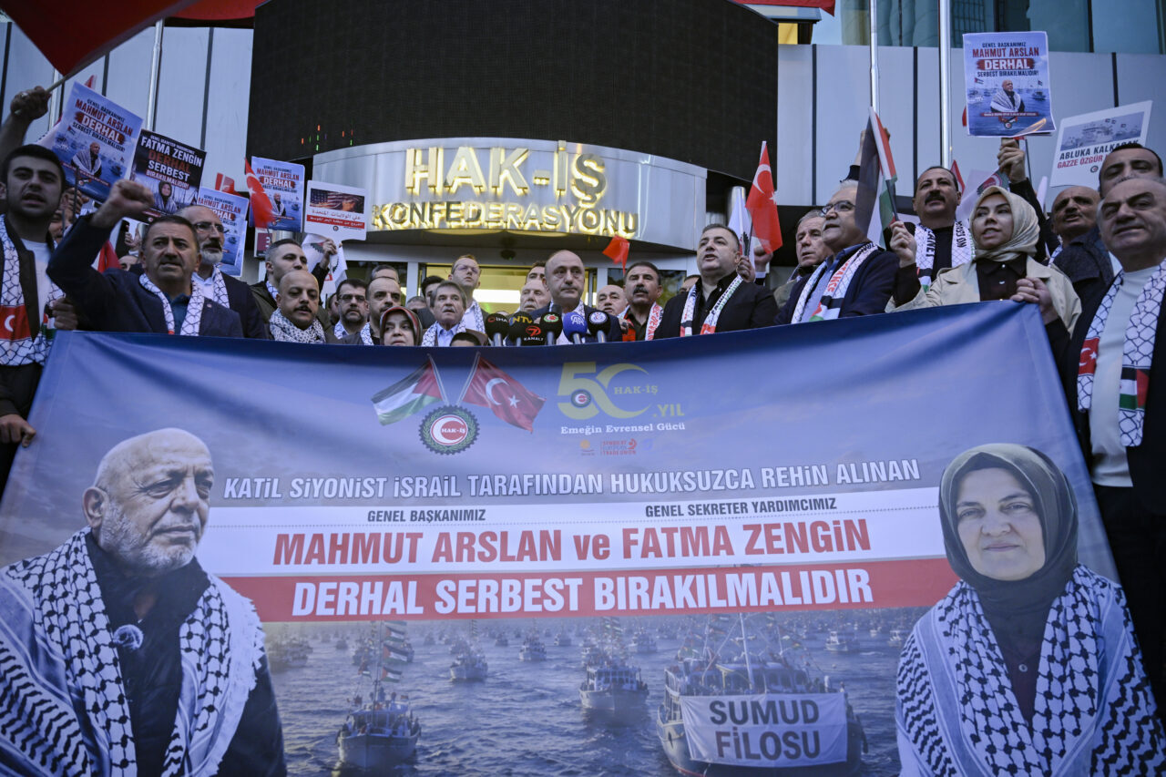 ANKARA (AA) – HAK-İŞ Genel Başkan Yardımcısı Devlet Sert, İsrail'in