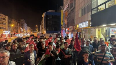 HATAY (AA) – Hatay'ın Dörtyol ilçesinde, İsrail'in Gazze'ye insani yardım