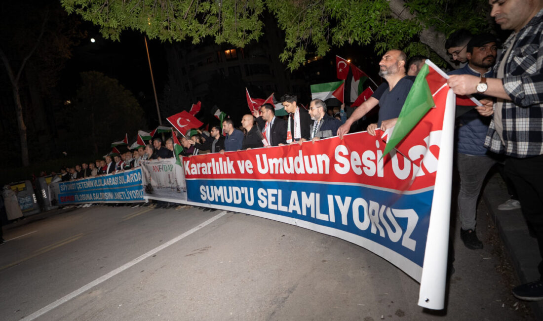 ANKARA (AA) – Ankara Filistin Dayanışma Platformu (ANFİDAP) üyeleri, İsrail