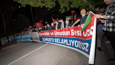 ANKARA (AA) – Ankara Filistin Dayanışma Platformu (ANFİDAP) üyeleri, İsrail