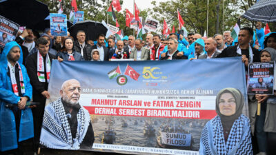 ANKARA (AA) – HAK-İŞ Konfederasyonu üyeleri ile bazı sendikalar, İsrail