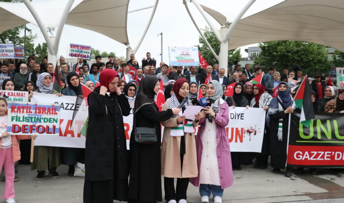 SAKARYA (AA) – Sakarya'da sivil toplum kuruluşlarının üyeleri, İsrail ordusunun