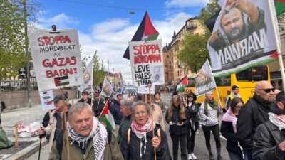 STOCKHOLM (AA) – İsveç'in başkenti Stockholm'de İsrail'in 15 Mayıs 1948'de
