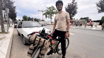 DÜZCE (AA) – İtalya'dan Japonya'ya bisikletiyle gitmek üzere yaklaşık 2