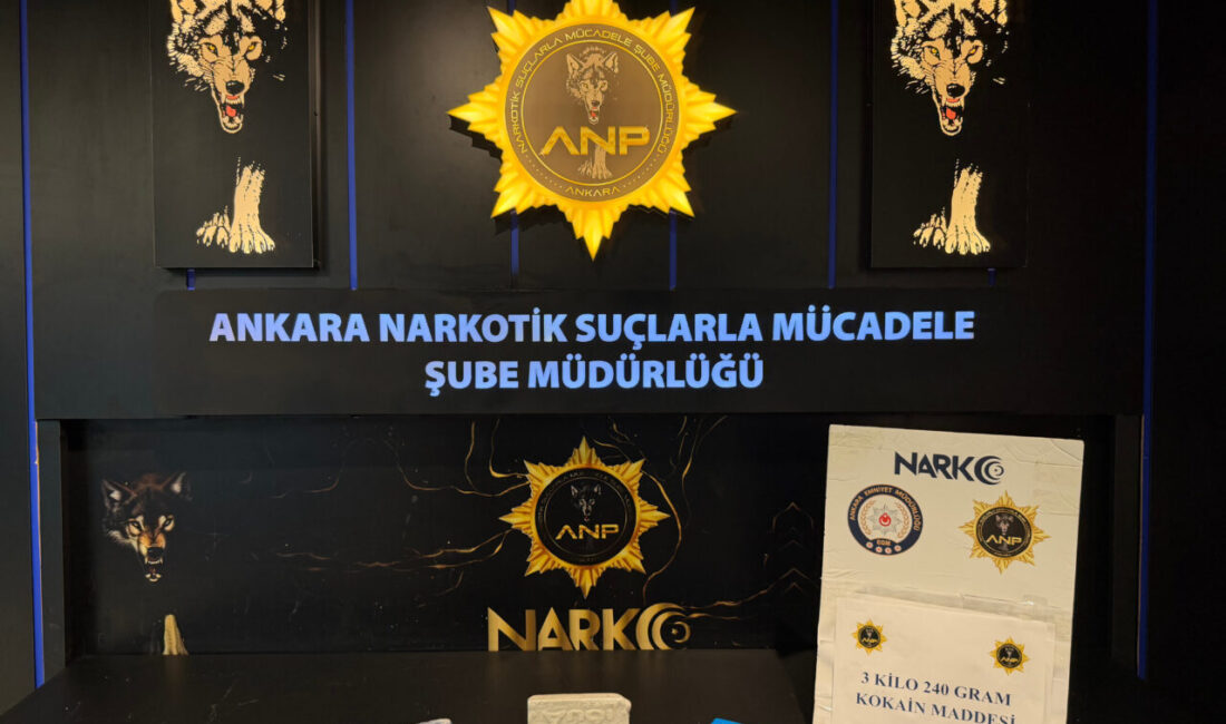 ANKARA (AA) – Ankara'nın Kahramankazan ilçesinde 3 kilo 240 gram
