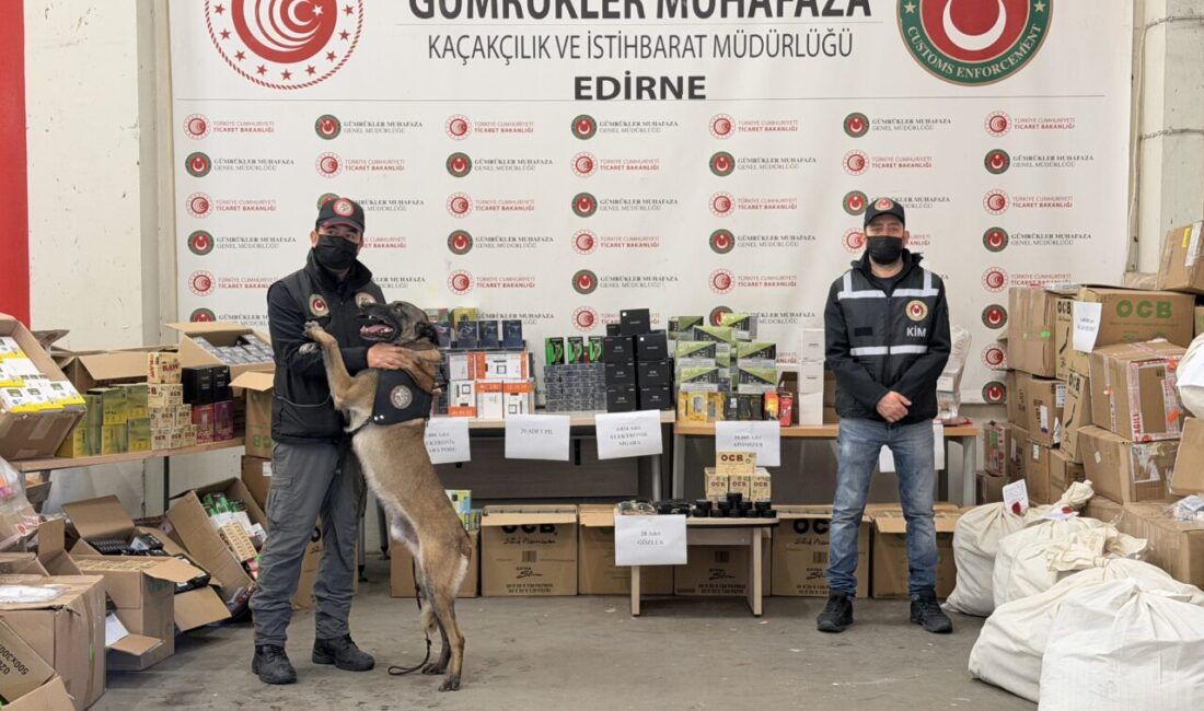 EDİRNE (AA) – Kapıkule Sınır Kapısı'nda bir tırda 32 kilo