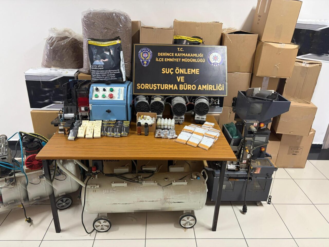 KOCAELİ (AA) – Kocaeli'de 209 bin 340 makaron (filtreli sigara