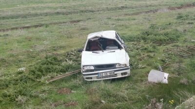 MALATYA (AA) – Malatya’nın Doğanşehir ilçesinde otomobilin devrilmesi sonucu 6