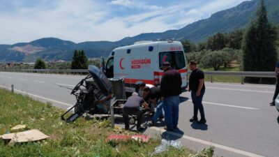 MANİSA (AA) – Manisa'nın Kırkağaç ilçesinde tır ile üç tekerlekli
