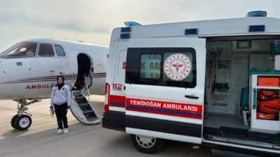 MARDİN (AA) – Mardin'de 70 günlük bebek, ambulans uçakla Ankara'ya