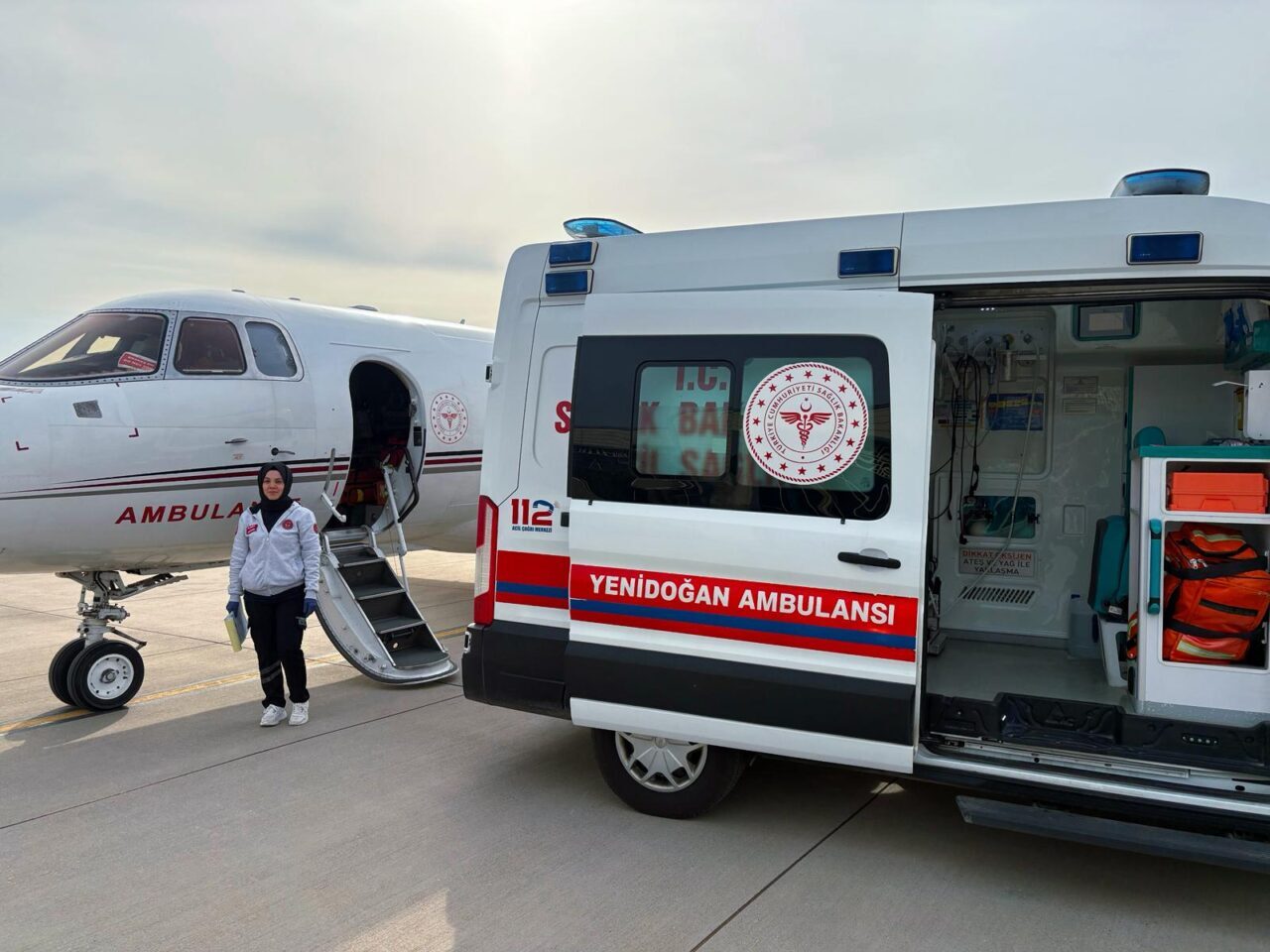 MARDİN (AA) – Mardin'de 70 günlük bebek, ambulans uçakla Ankara'ya