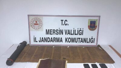 MERSİN (AA) – Mersin'in Tarsus ilçesinde tarihi eser kaçakçılığı operasyonunda