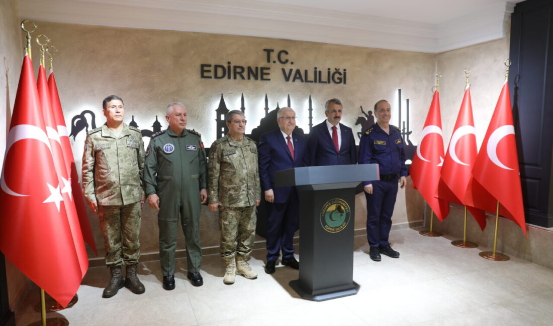 EDİRNE (AA) – Milli Savunma Bakanı Yaşar Güler, Edirne Valiliğine